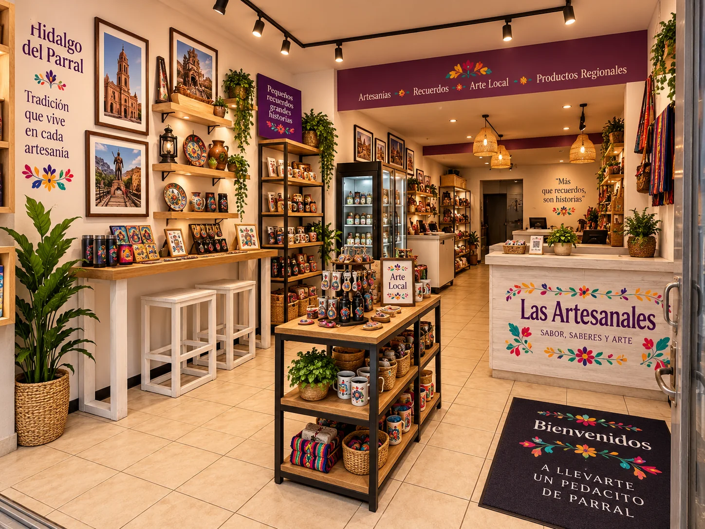 Ambientación visual de espacio comercial