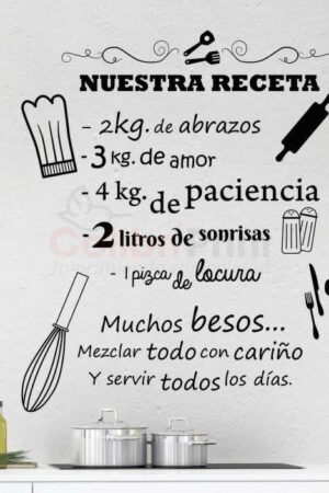 Vinilo <marquee>NUESTRA RECETA</marquee>