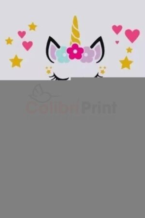 Vinilo Decorativo Infantil Unicornio Personalizado 115x84cm