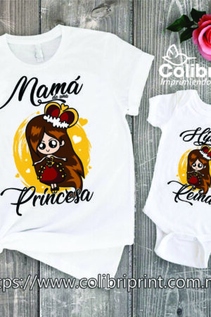 Playera Mamá e Hija | Princesa kwaii