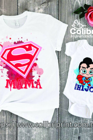 Playera Mamá e Hijo | Super Mamá