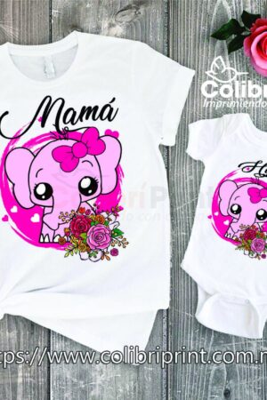 Playera Mamá e Hija | Elefantita
