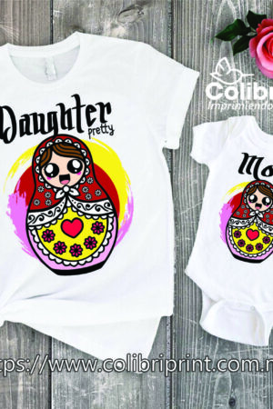 Playera Mamá e Hija | mamushka y babushka