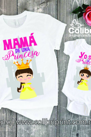 Playera Mamá e Hija | Princesa