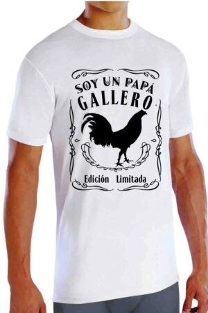 Playera Papá Gallero modelo #1