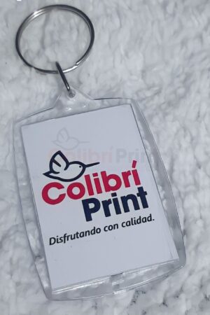 Llavero Acrílico con foto impresa por ambos lados