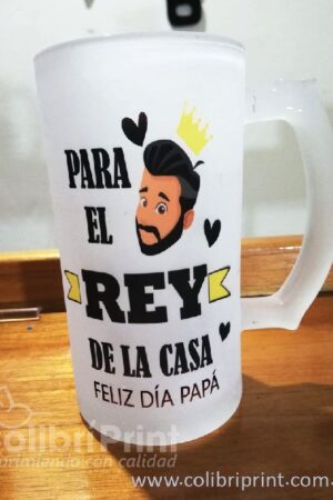 Tarro cervecero "El rey de la casa"
