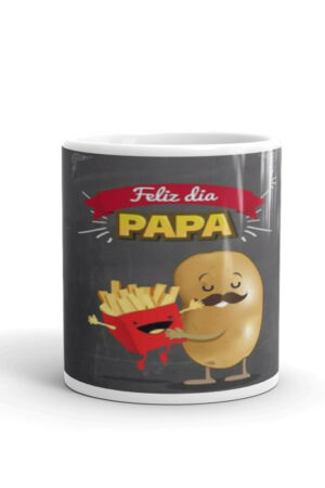Taza feliz día Papas fritas a Papa