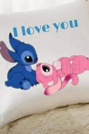 Cojín "I love you Stich "