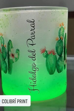 Taza 11oz satinada verde neón