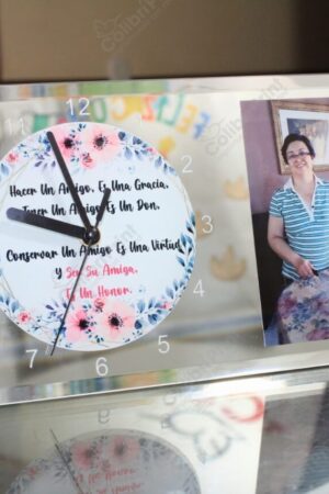 Reloj rectangular impresión completa