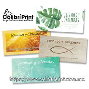 Sobres de Diezmos y Ofrendas