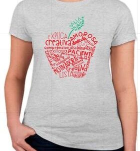 Playera Dama Profesora (manzana)