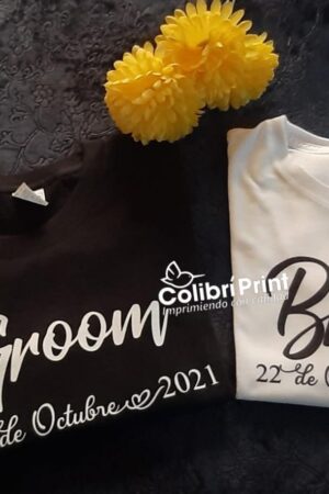 Dúo Playeras para novios
