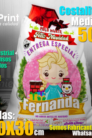 COSTALITOS NAVIDEÑOS 50cm x 70cm  Elsa