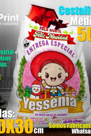 COSTALITOS NAVIDEÑOS 50cm x 70cm  YESSI LA VAQUERITA