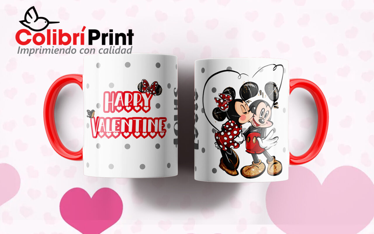 Taza Mickey and Minnie Mouse