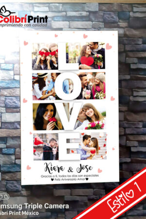 Cuadro decorativo para pareja con fotos