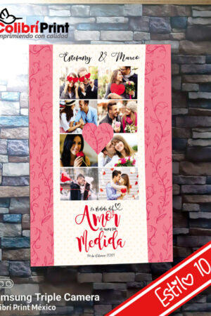 Cuadro decorativo fotos en pareja