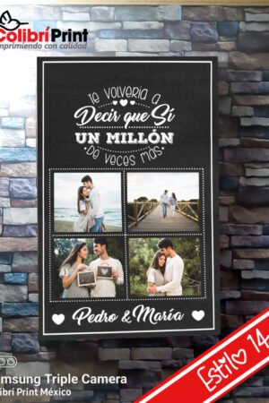 Cuadro decorativo "Te volveria a decir que si..."