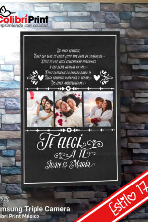 Cuadro decorativo "Te elegí a ti..."