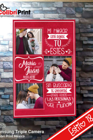 Cuadro decorativo "Mi honor esta donde tu estes"