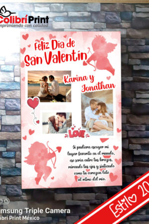 Cuadro decorativo fotos en pareja