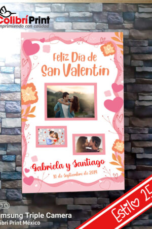 Cuadro decorativo fotos con tu novi@