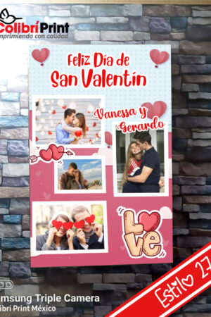 Cuadro decorativo en pareja enamorados