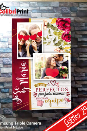 Cuadro decorativo "No somos perfectos pero juntos..."