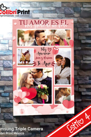 Cuadro decorativo love pareja