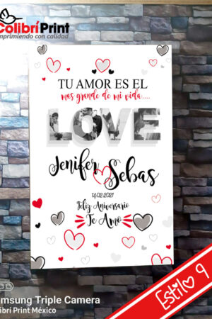 Cuadro decorativo "tu amor es el mas grande..."