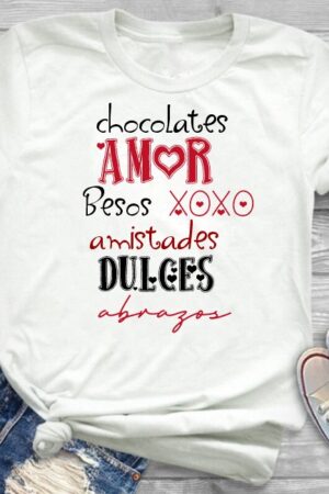 Playera "Amor, XOXO, Besos"