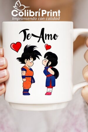 Taza Enamorados Goku