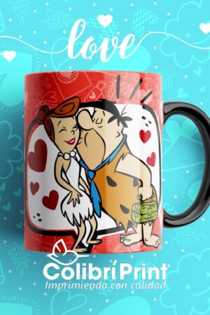 Taza Pedro - Vilma Picapiedra