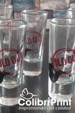 Tequilero transparente personalizado