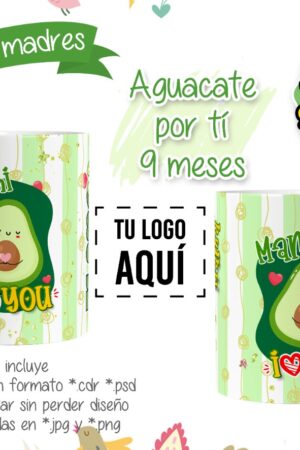 Pack plantillas Aguacate Día de la Madre 2022