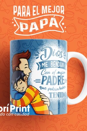 Taza Bendecido Con El Mejor Papá
