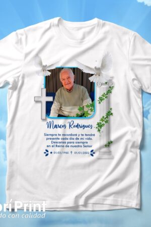 Playera funebre (de luto) diseño 1