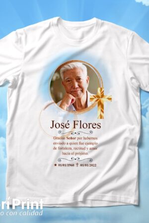 Playera funebre (de luto) diseño 11