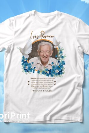 Playera funebre (de luto) diseño 2