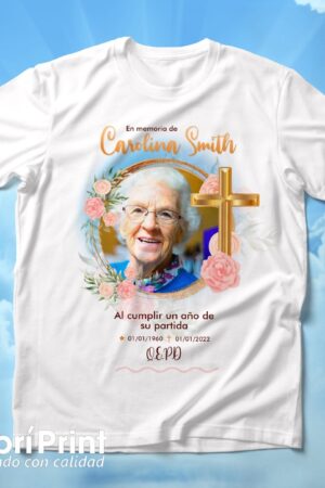 Playera funebre (de luto) diseño 4