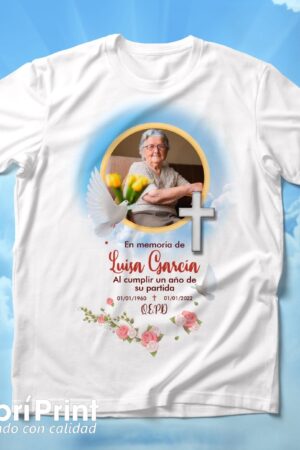 Playera funebre (de luto) diseño 5