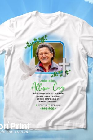 Playera funebre (de luto) diseño 6