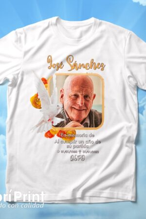 Playera funebre (de luto) diseño 7