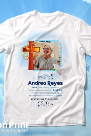 Playera funebre (de luto) diseño 9
