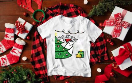 Playera Navideña Flork Manga Larga