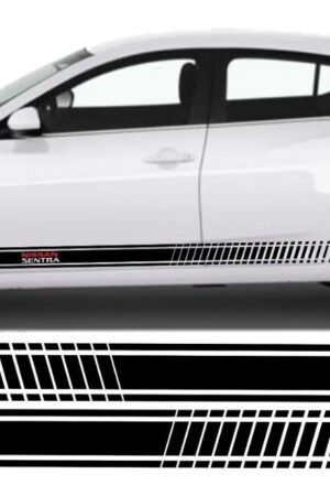 Calcomanía Sticker Franjas Laterales Sport Nissan SE