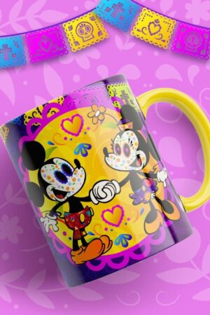 Taza Disney día de muertos diseño 4