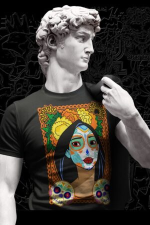 Playera catrina princesa diseño 1